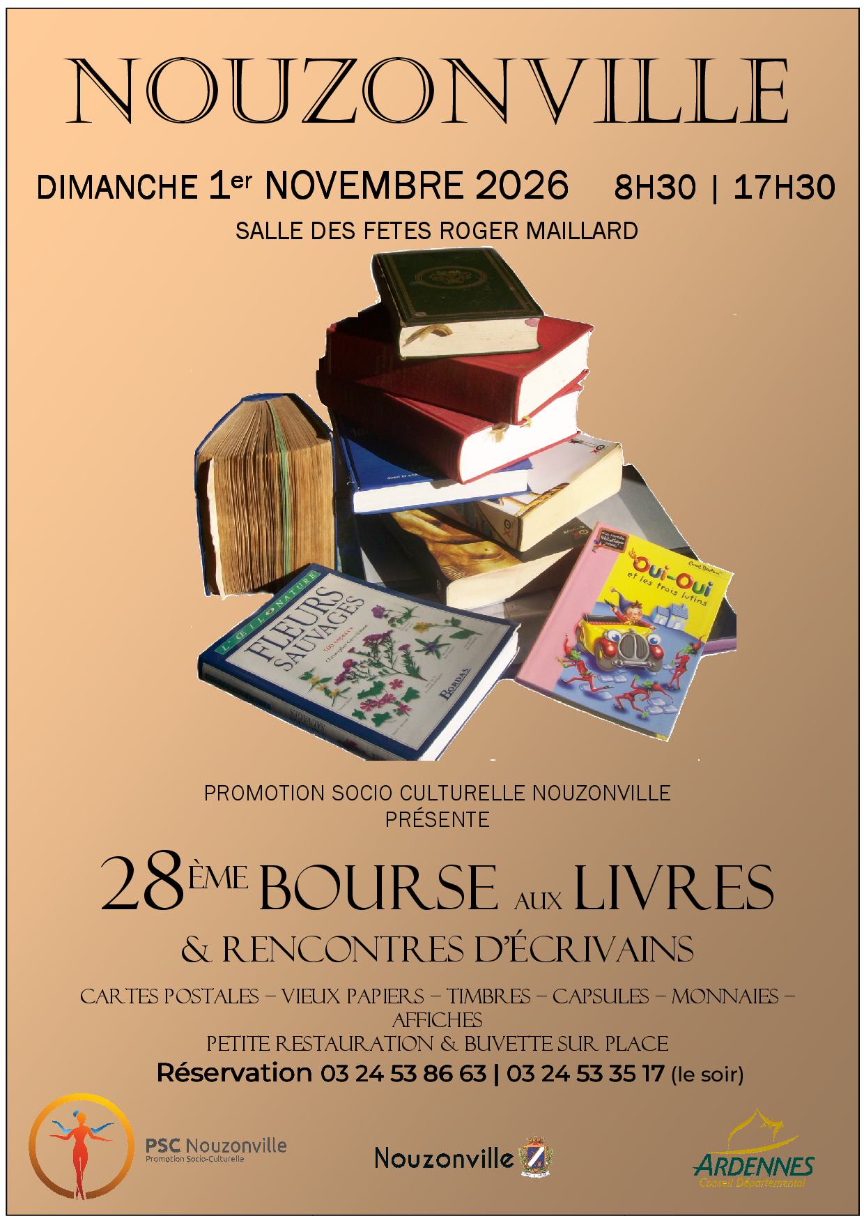 Affiche Bourse aux livres 2026
